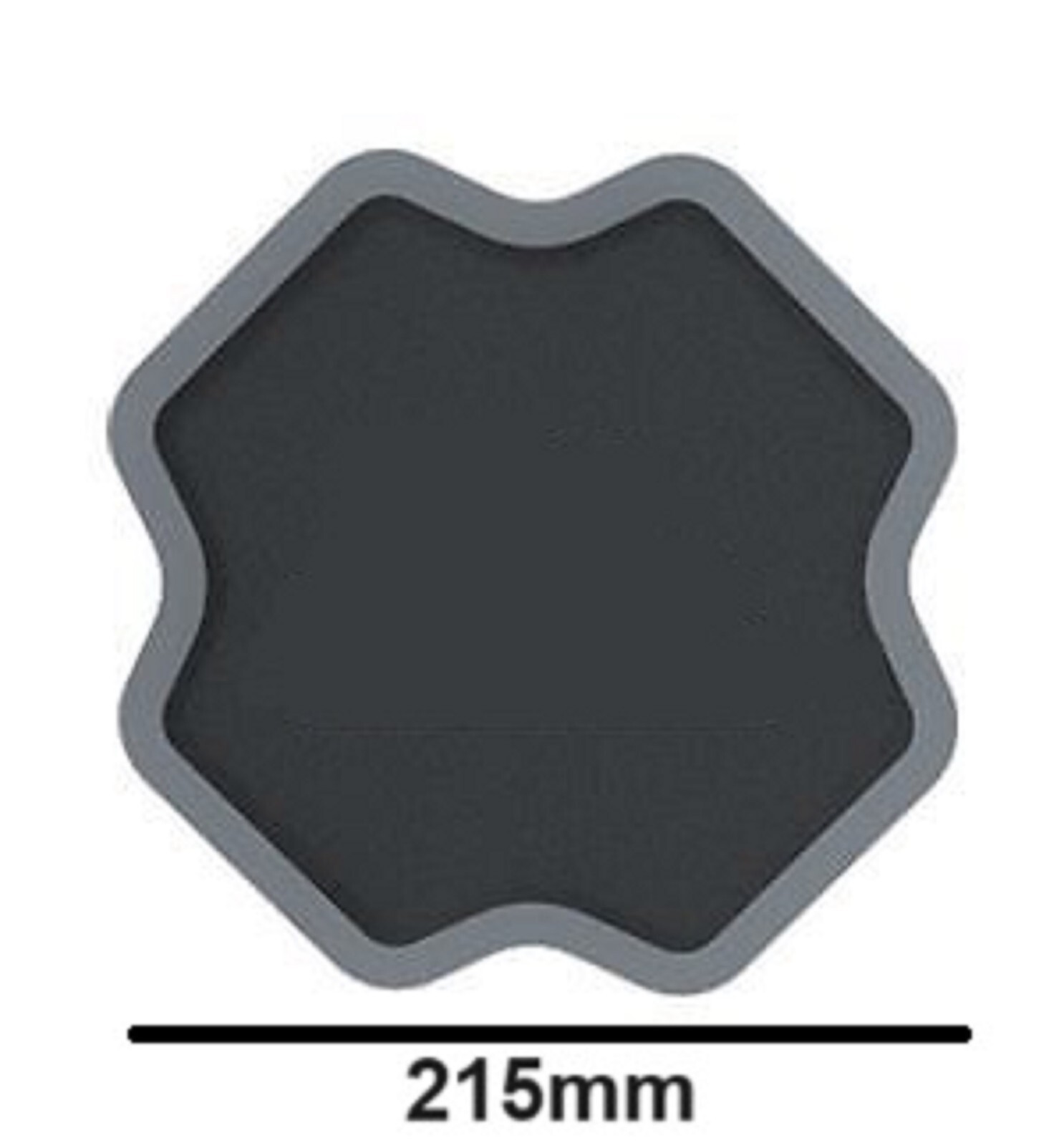 1 Bias Ply Reinforced Tyre Repair Patch 215mm 6 Ply BP-585