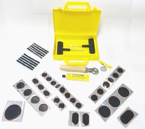 Tool & Tyre Accessories TEK-043 47 Piece Patch and Plug Tyre/Tire Repair Kit