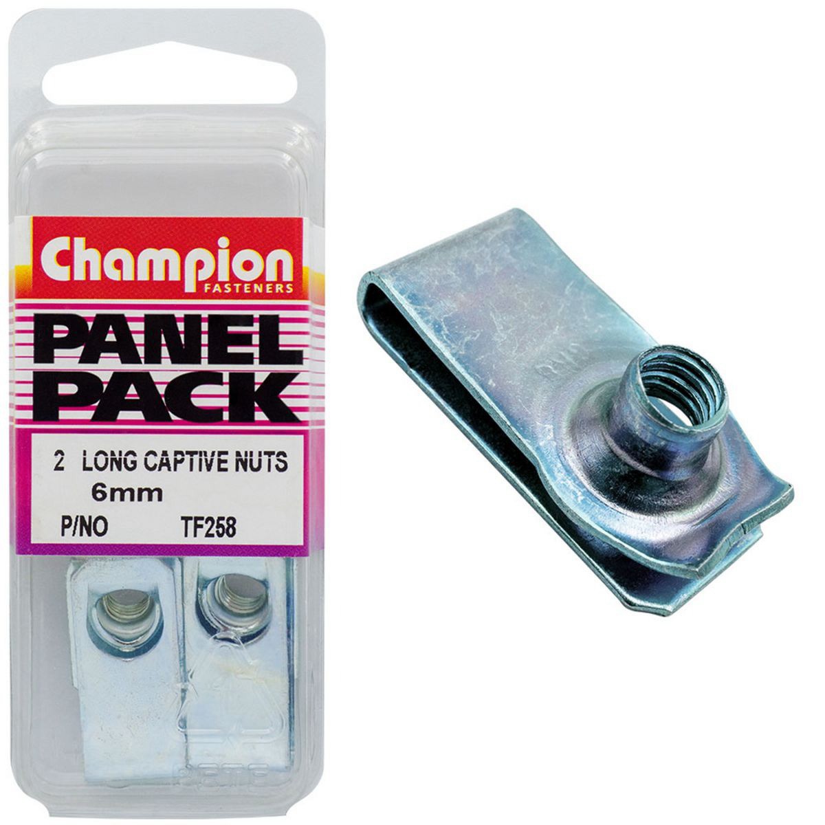 Champion Long Captive Nuts – M6 x 1.00mm Hardware