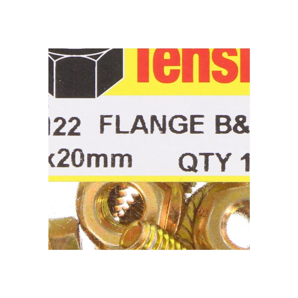 Champion High Tensile Flanged Hex Set Screws and Nuts – 10AF – M6 x 20mm – Grade