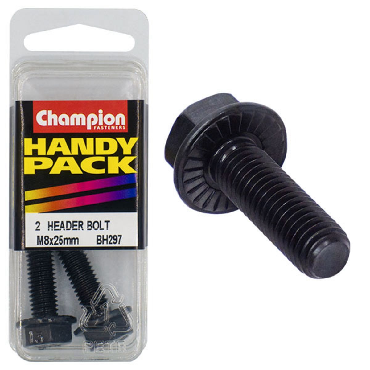 Champion Hex Flanged Header Bolt – M8 x 25mm Hardware