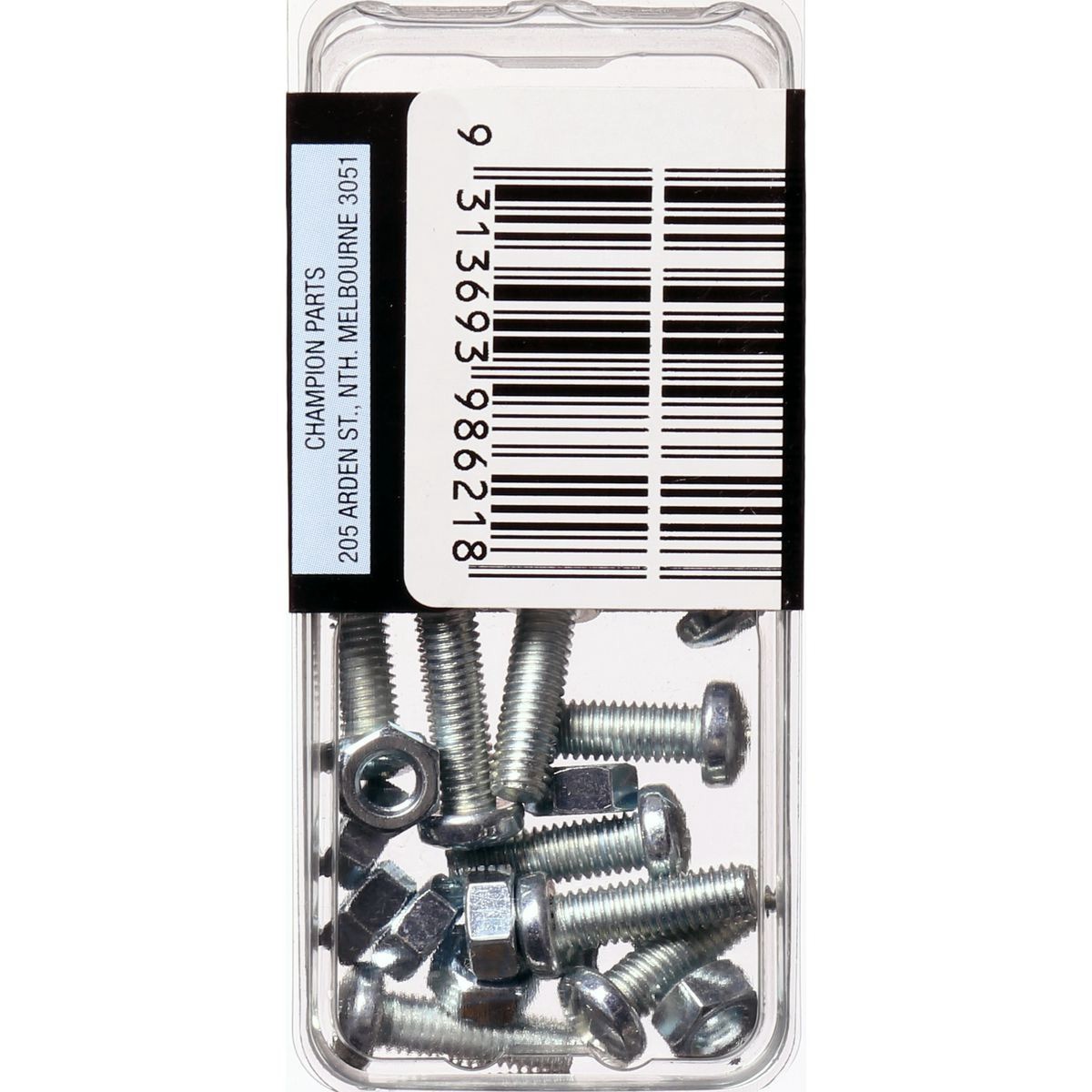 Champion Zinc Plated Pan Head Phillips Machine Screws and Nuts – M5 x 16mm - BH6