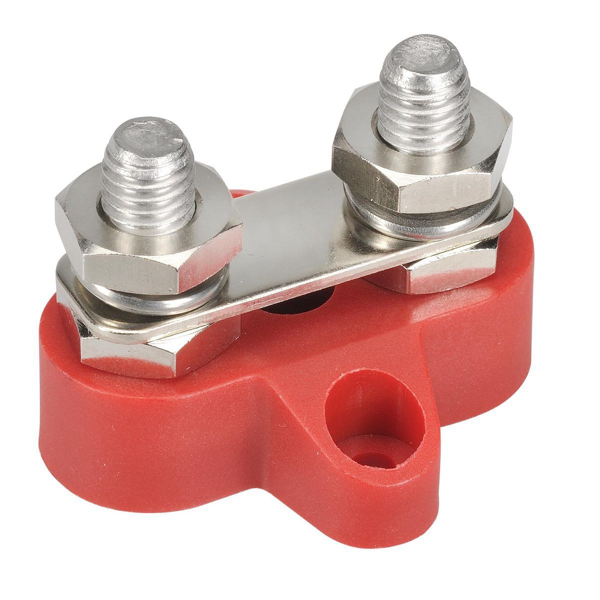 Narva Positive Dual Stud Bridged Distribution Post - M8 - Red - 57016BL Adapter