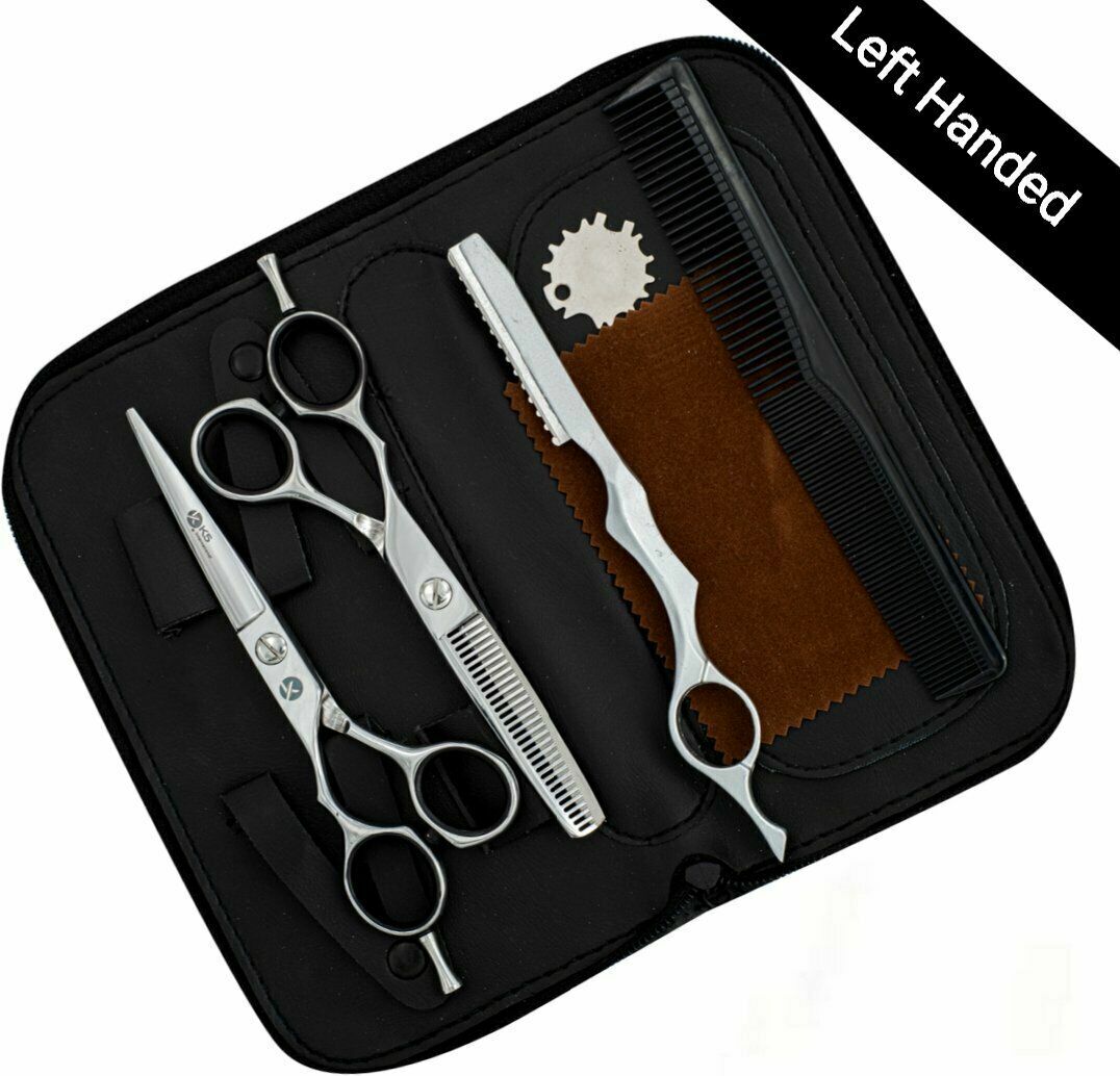 K5 International Left-Handed Hairdressing Thinning Scissors Set Japanese Steel