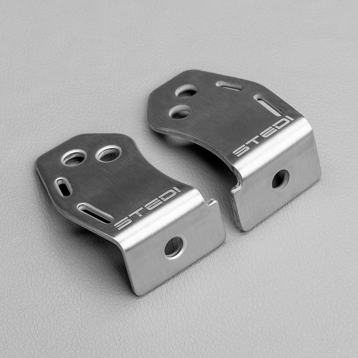 Stedi Side Brackets Suits ST3303 Pro Light Bars Brushed Steel