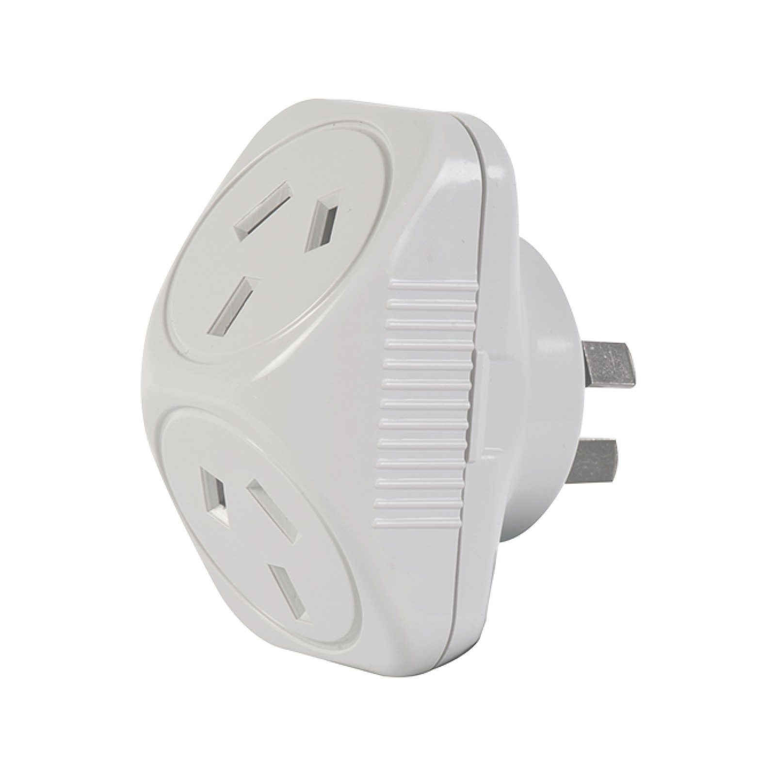Click White Triangular Double Adaptor 4 pcs Car Wiring Adapter Workshop Tool