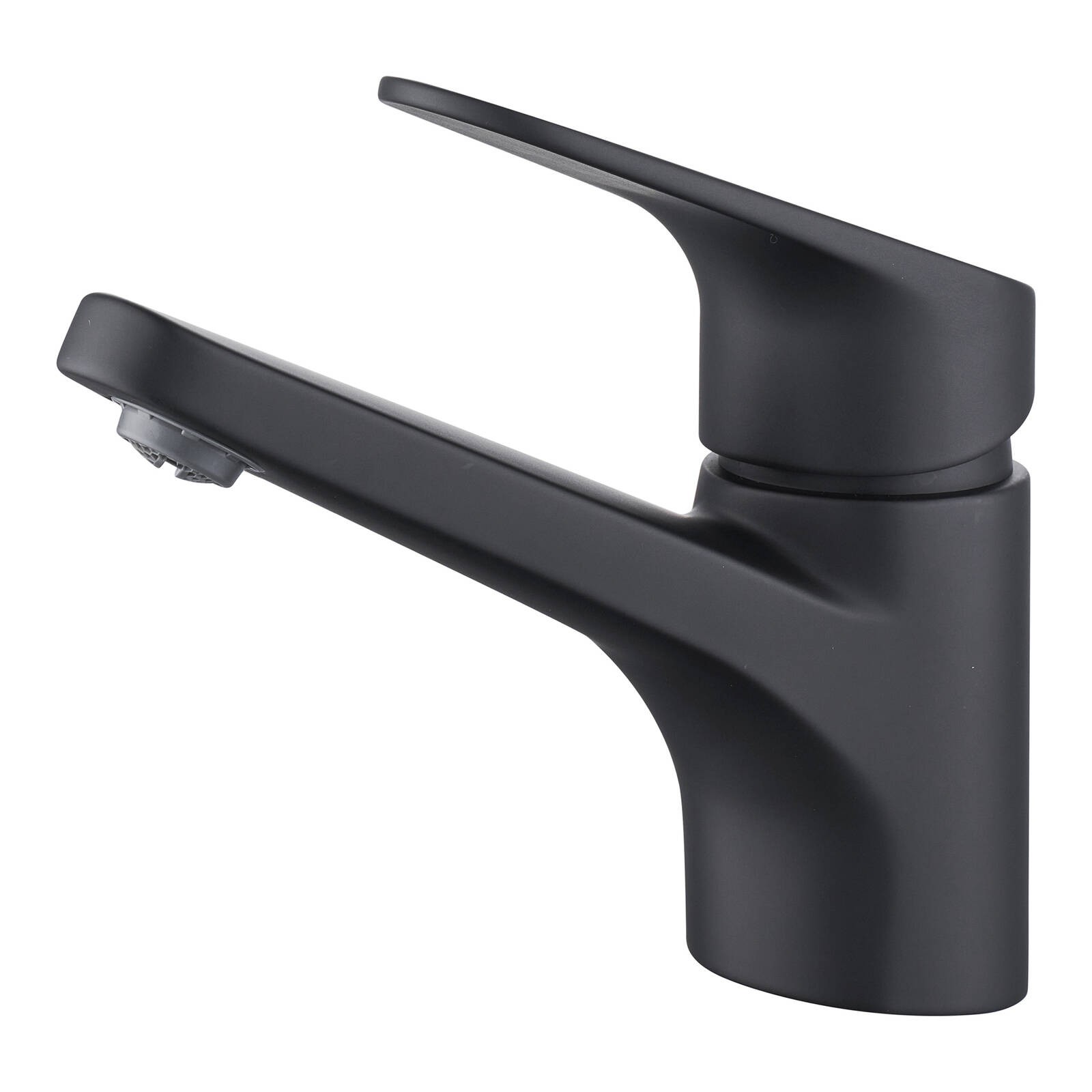 Mondella Cadenza 35mm Matte Black Lever Handle Basin Mixer