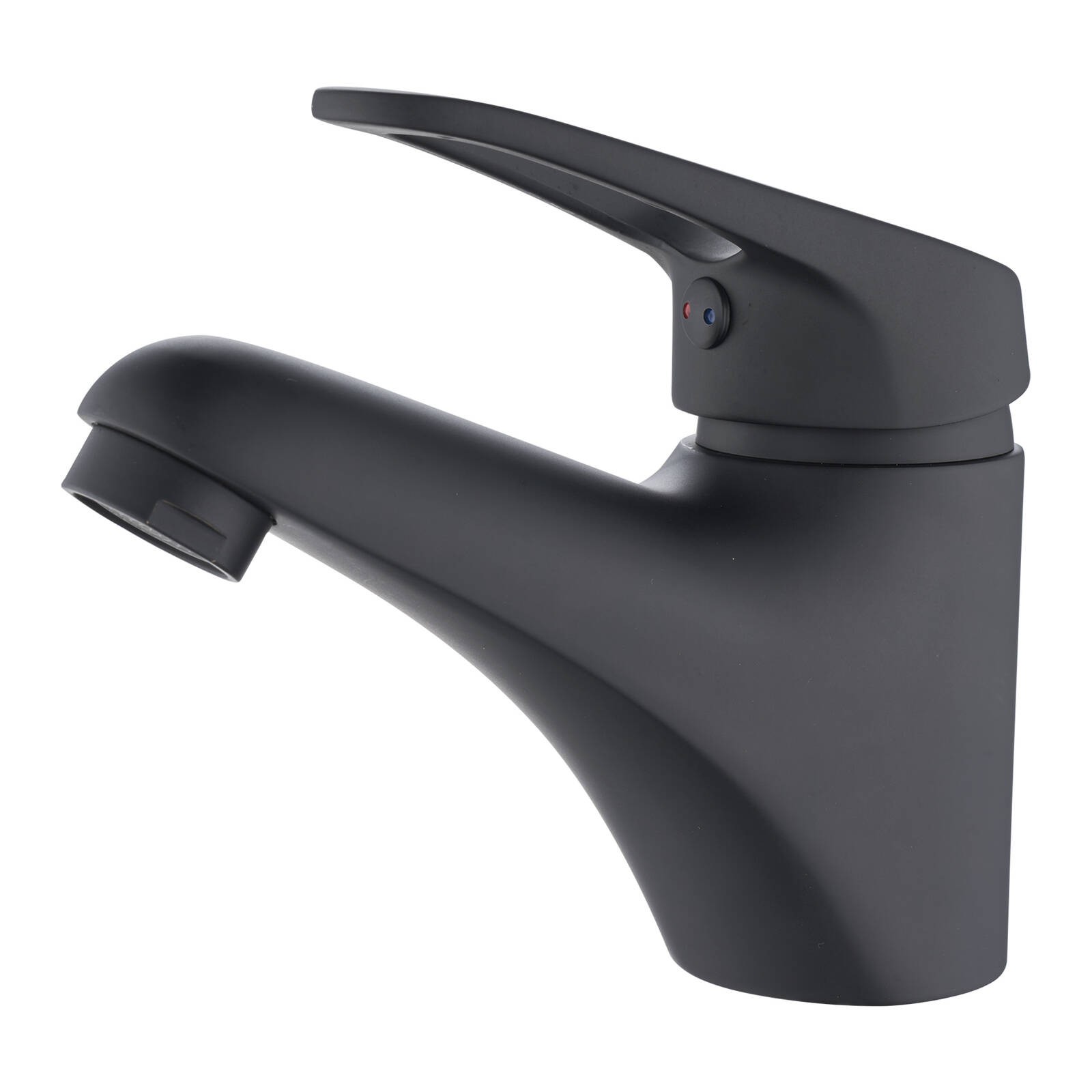 Estilo Serena 35mm Matte Black Cast Basin Mixer