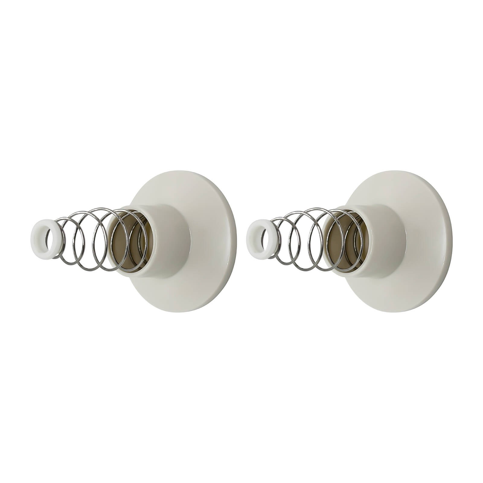 Shaw & Mason Ivory Plastic Wall Flange - Pair Workshop Tool