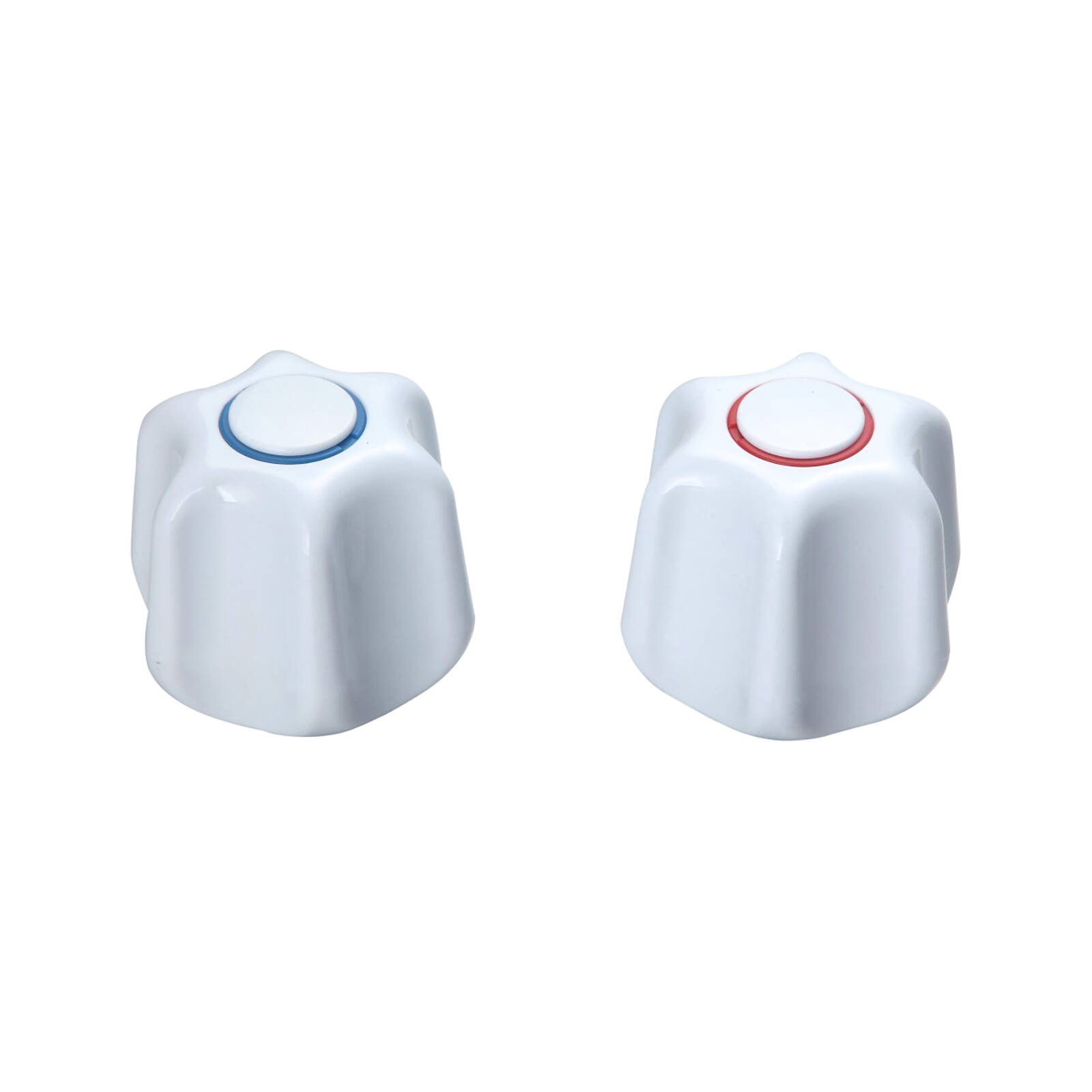 Shaw & Mason White PVC Star Style Handles - Pair Workshop Tool