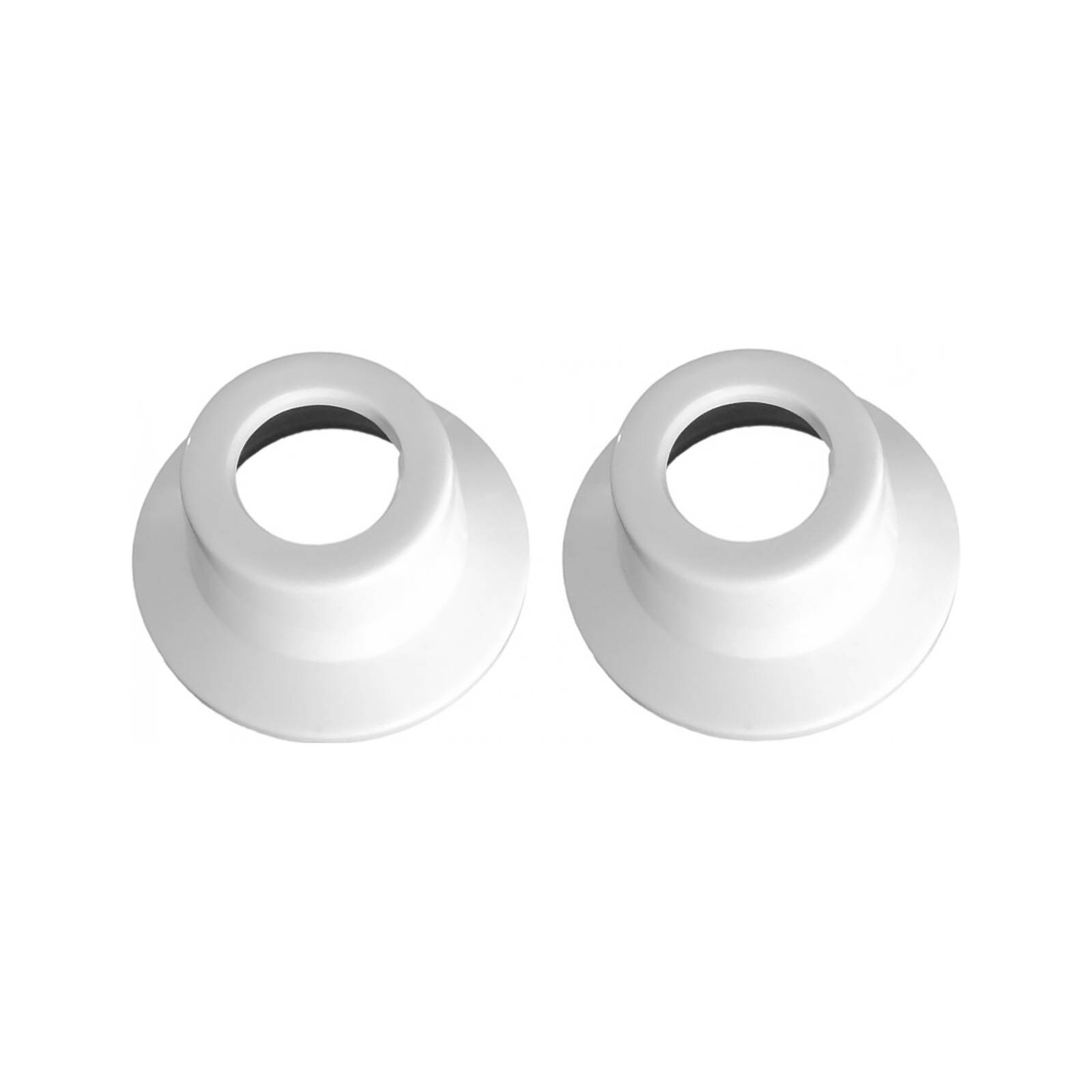 Shaw & Mason White Plastic Basin Flange - Pair Workshop Tool