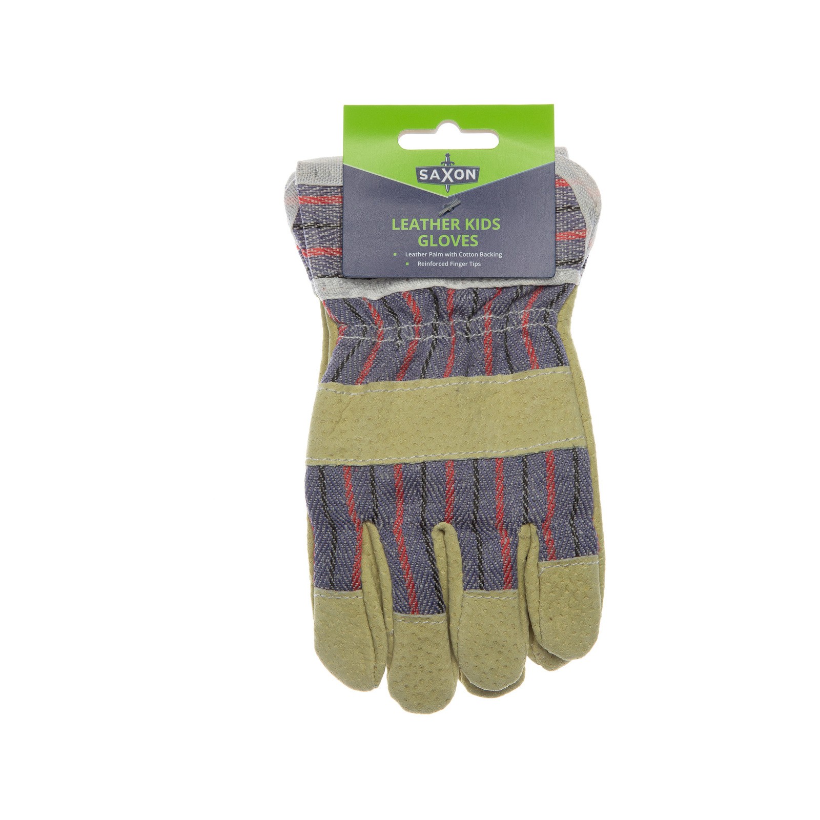 Saxon Kids Leather Garden Gloves 2 pcs
