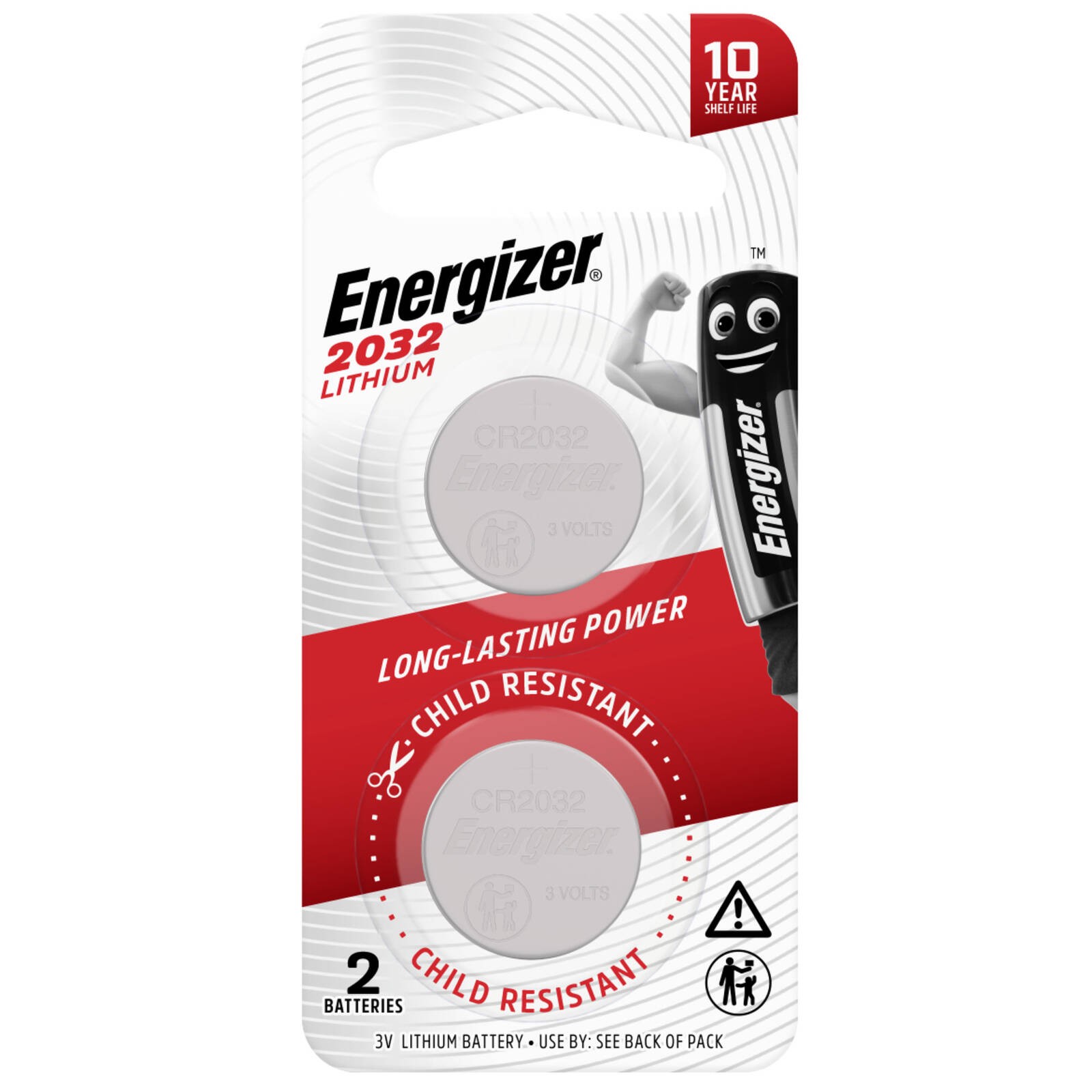 Energizer 2032 Lithium Coin Battery - 2 pieces