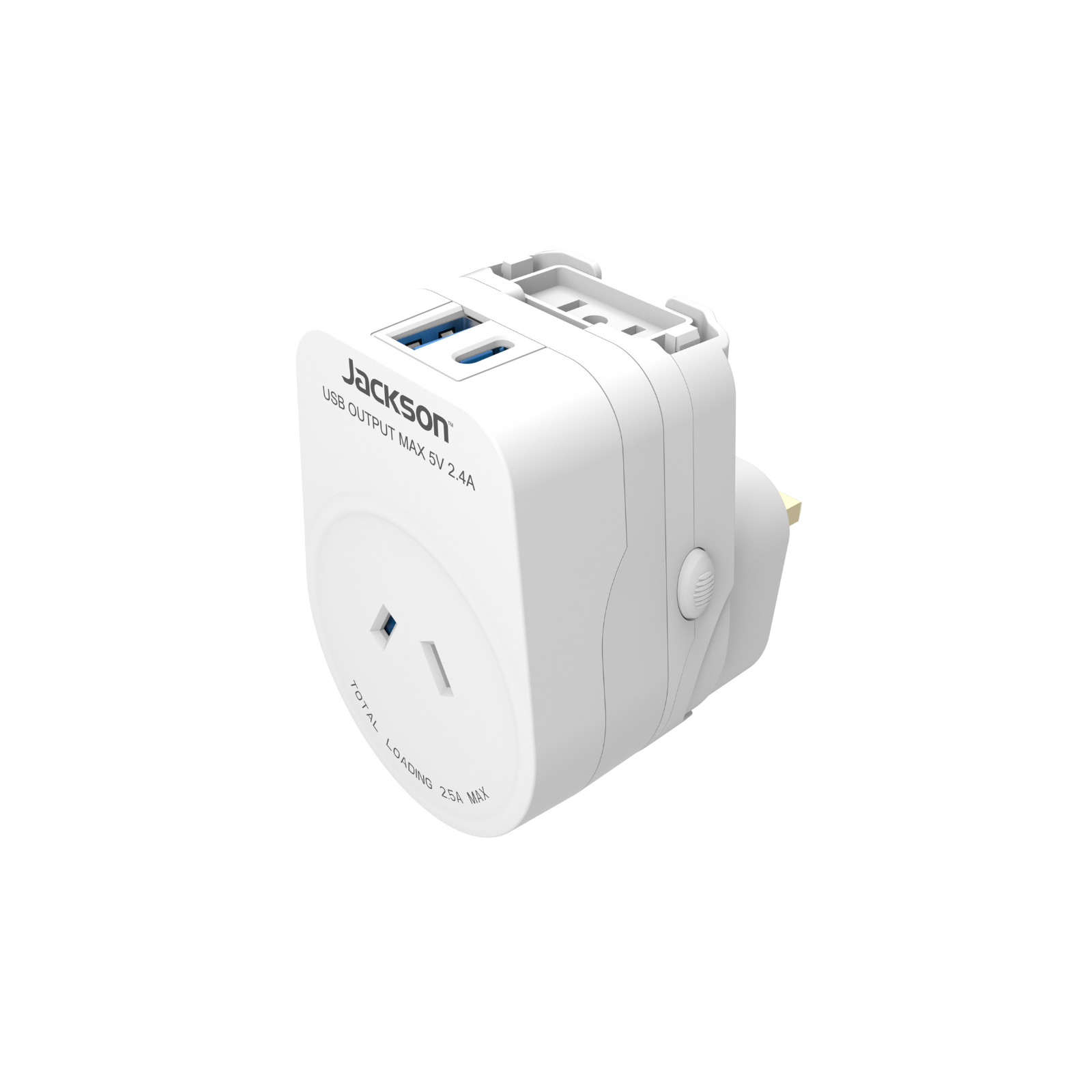 Jackson 1A 1C World Travel Adapter Outbound PTAUSBAC Car Wiring Car Charger
