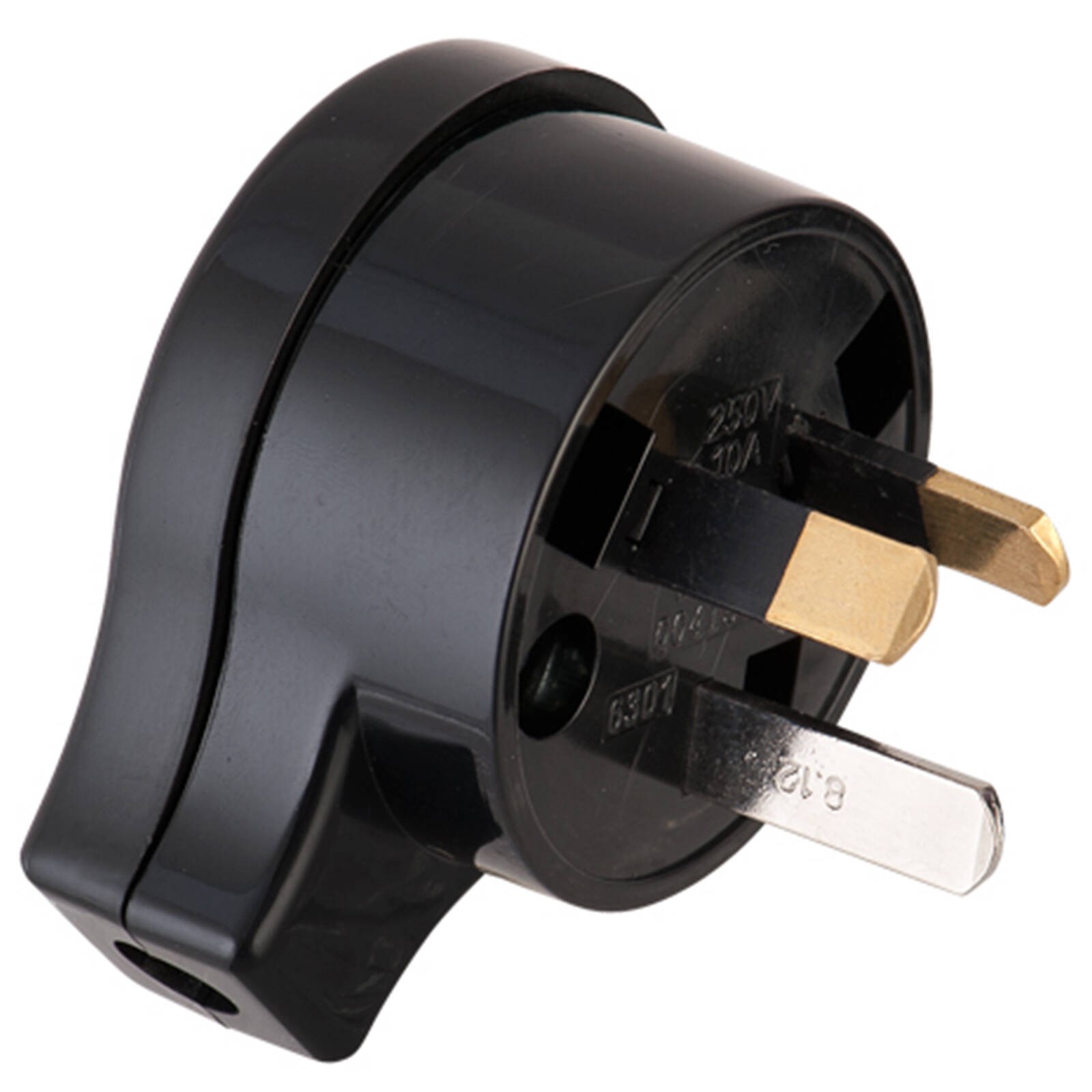 DETA 10A Black Side Entry Plug Top - Black 2 pcs Workshop Tool
